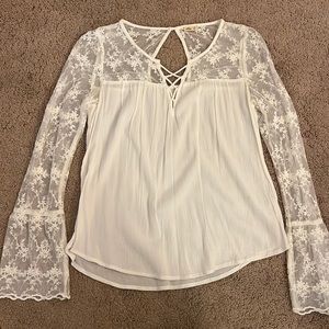Hollister lace shirt